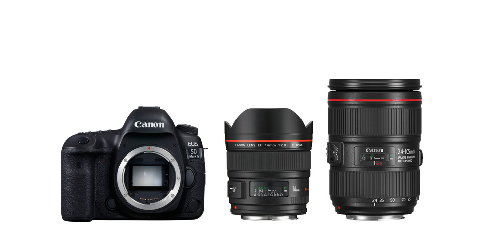Beispiel Kameraausrüstung Variante 2 (Quelle Produktfotos: Canon [1])