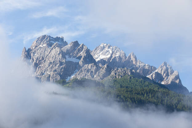 Elferkofel im Nebel