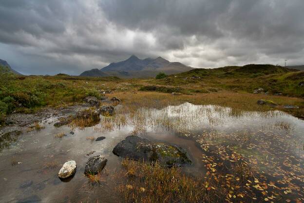 Sliglachan Cuillins Reflektion