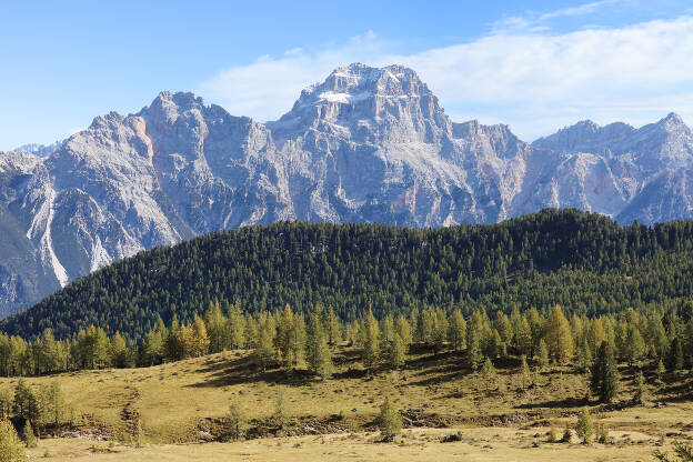 Blick zur Sorapiss-Gruppe vom Forcella Ambrizzola Pass