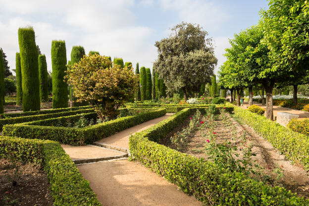 Gartenanalge im Alcazar de los Reyes Cristiano