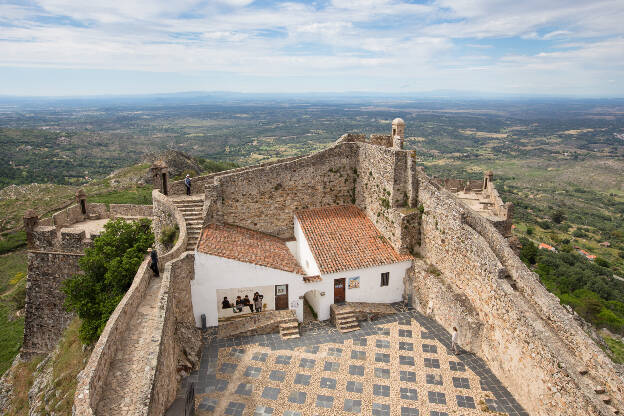 Burghof von Castelo de Marvão