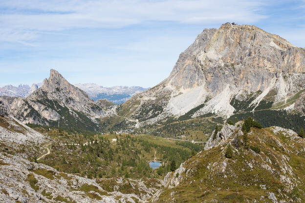 Blick zum Falzaregopass