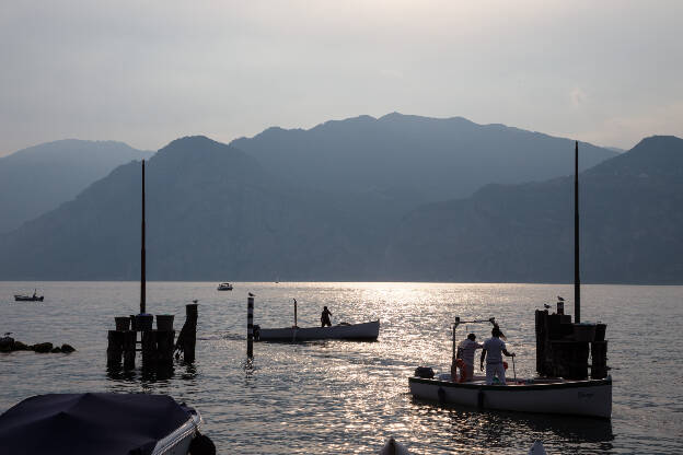 Fischer in Malcesine am Gardasee