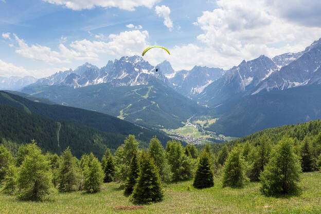 Panoramablick auf Sexten