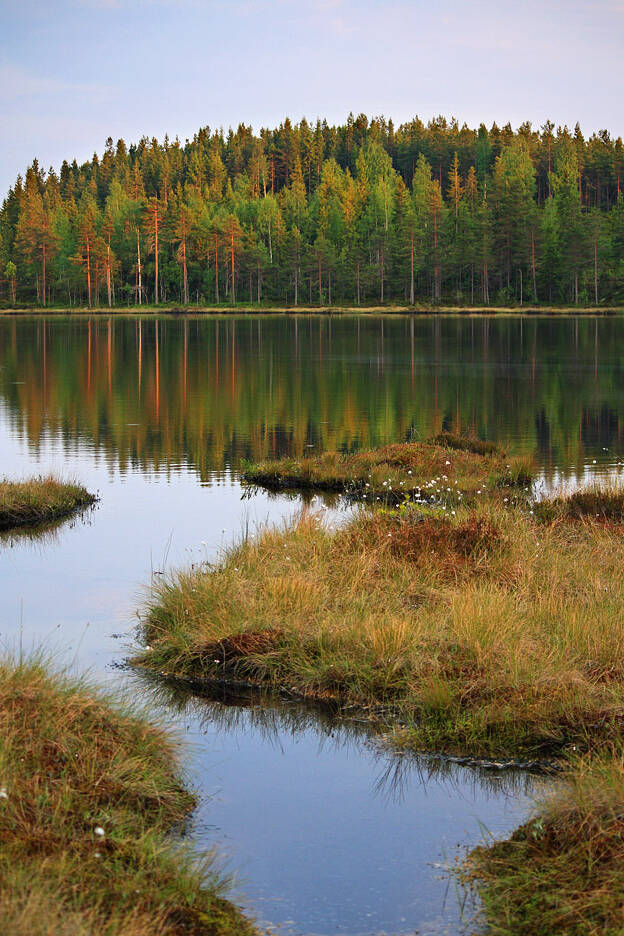 Evening mood on Laengtjaernen