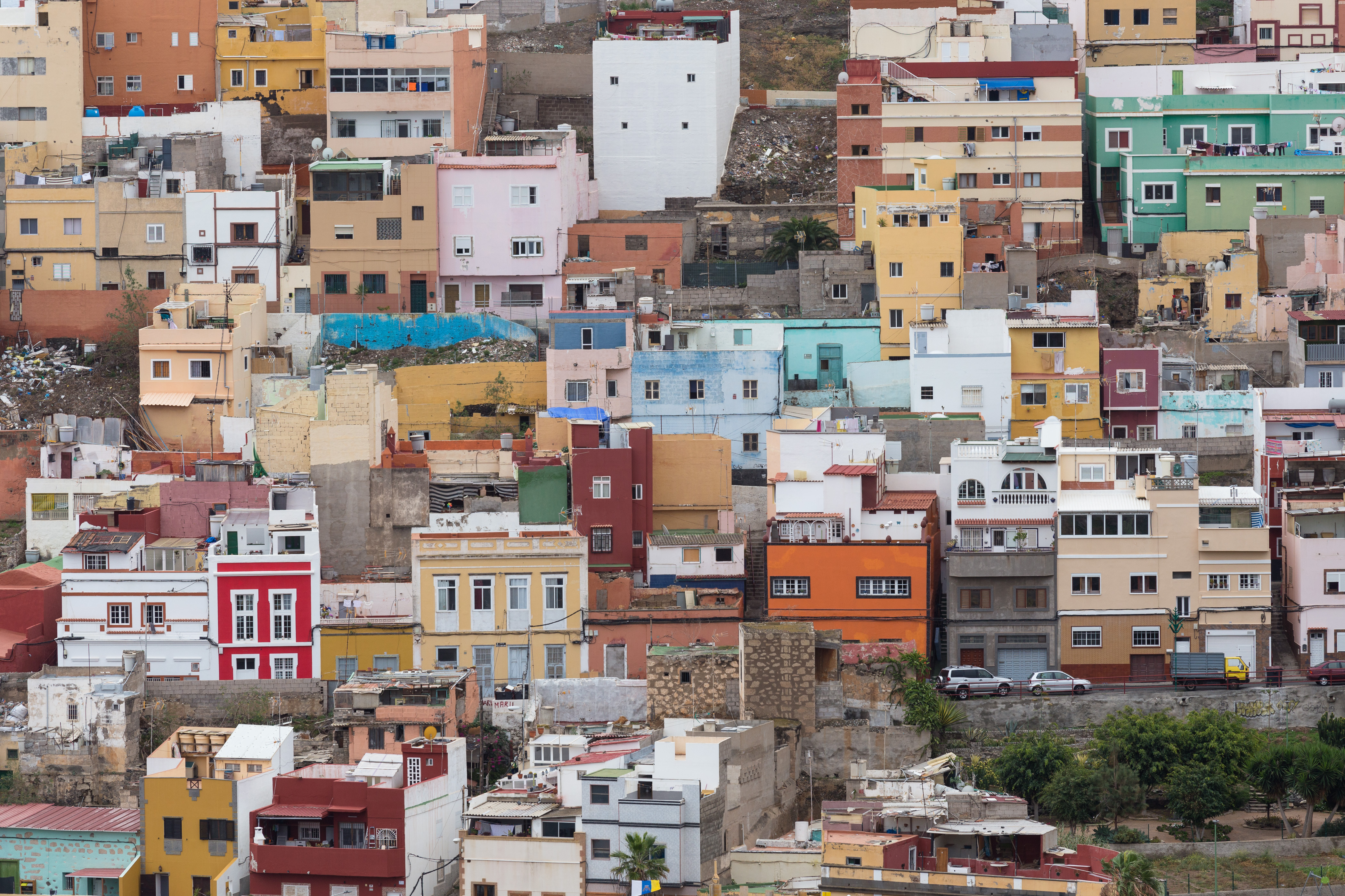 bunte Häuser von Las Palmas