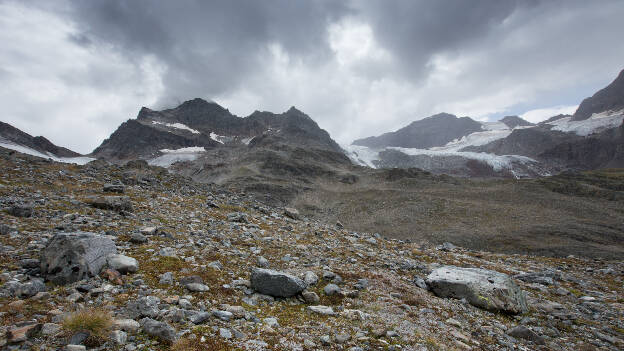 Piz Buin und Gletscher der Silvretta