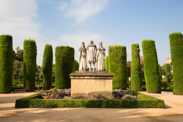 Statue im Garten der Alcazar de los Reyes Cristiano