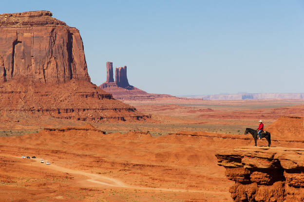 Cowboy in Monument Valley