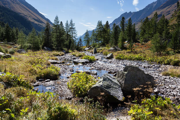 Bach im oberen Dorfertal